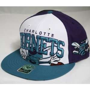  Charlotte Hornets NBA 47 Brand Vintage Purple Triple Block 