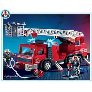 Playmobil Fireman Ladder Fire Engine Truck  Toys & Games  