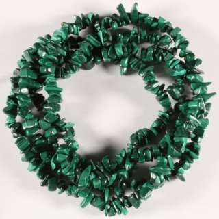 Nice Green Malachite Gemstone Chips Loose Beads 34  