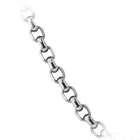 Luxury Lane 14k White Gold 2.4mm Rolo Chain Necklace   24