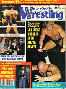 VICTORY SPORTS WRESTLING FALL 1987 magazine LUGER  