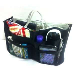  Handbag Purse Travel Cosmetic Make Up Tote Travel Bag Organizer 
