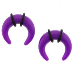  Purple Acrylic Buffalo Expanders with O Rings   0G   Sold 