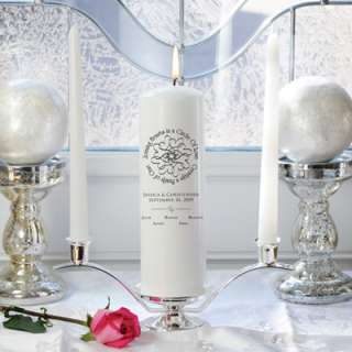 Blended Family Wedding Unity Candle, Tapers & Stand   Include Children 