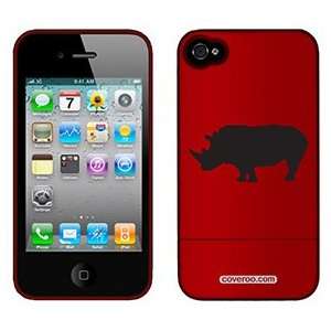 Rhino Silhouette on Verizon iPhone 4 Case by Coveroo  