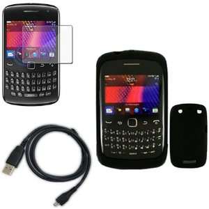 iNcido Brand Blackberry 9360/9370/Apollo Combo Solid Black 