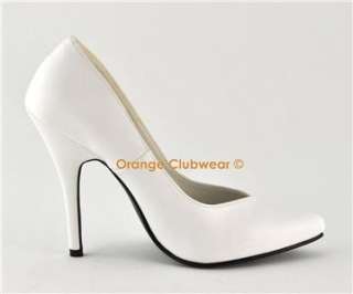 PLEASER 5 High Heel Pumps Womens White Classic Shoes  