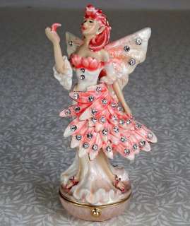 Flamingo Fairy Jeweled Trinket Box Jessica Galbreth NIB  