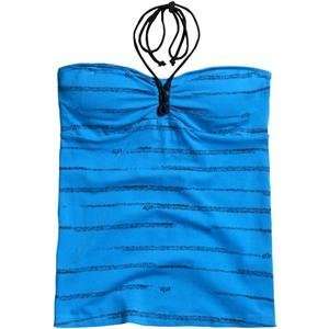 com Fox Racing Womens Curious Lace Up Tube Top   Large/Electric Blue 