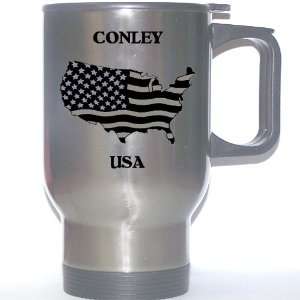  US Flag   Conley, Georgia (GA) Stainless Steel Mug 