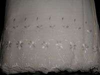 Eyelet Ivory Twin Bedskirt NEW 13 inch Drop  