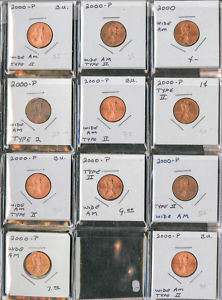 US Coins Error Collection of 34 Dansco Album  