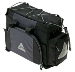 Axiom Columbus DLX QR Trunk Bag Rear Rack Bag Grey Blk 058817898600 