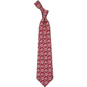  Ohio State Pattern 3 Silk Necktie