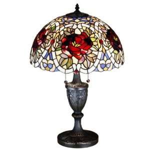  Renaissance Rose Table Lamp 24 Inches H