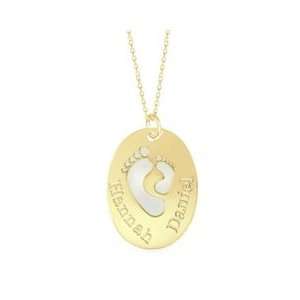   Sterling Silver with 14K Gold Plate (2 Names) ss word charms Jewelry