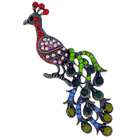   Multicolor Austrian Crystal Vintage Style Peacock Brooch Pin