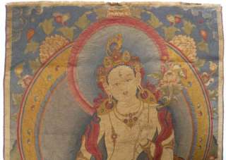 27 Tibet Silk Inwrought Kesi White Tara Thangka Tangka  