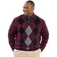 Harbor Bay Soft Touch Argyle Sweater 