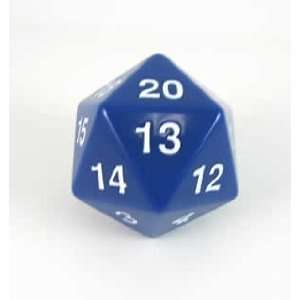  Opaque 55mm D20 BlueWhite Countdown Die Toys & Games