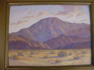 Walter Albert Engelhardt Desert Mountain Oil Painting  