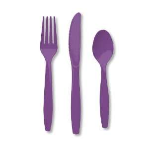  Purple Plastic Cutlery   Assorted