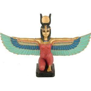  Kneeling Winged Isis, Gold Details, Small