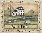 Peace Be With You Country Saltbox 16x20 inch Framed or Unframed 