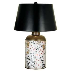  Playing Cards Cylinder Poker Table Lamp LP33046