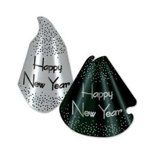  Sparkling Silver Hat Assortment (black & silver) Party 