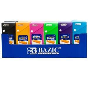  BAZIC Bright Color Slider Pencil Case w/ PDQ Display, Case 