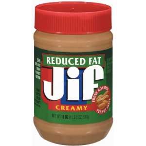 Jif Peanut Butter Reduced Fat Creamy 18 oz (Pack of 12)  