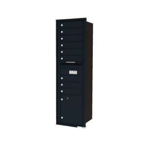 versatile™ 4C Horizontal Cluster Mailboxes in Black   Rear Loading  