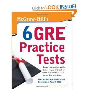  McGraw Hills 6 GRE Practice Tests [Paperback 