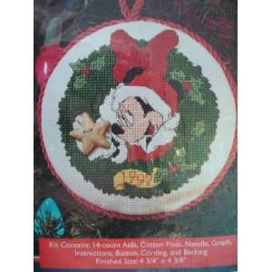  Minnie Mouse Christmas Ornament Cross Stitch kit 