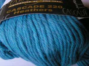 CASCADE 220 Knitting & Felting Yarn #9455 Turquoise Ht.  