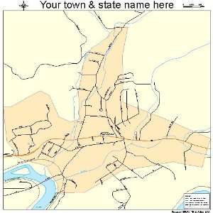  Street & Road Map of Pembroke, Virginia VA   Printed 