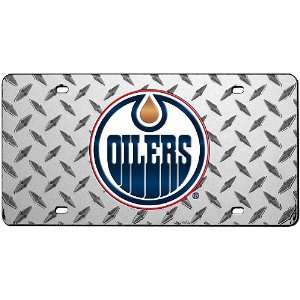  Rico Edmonton Oilers Diamond Laser License Plate Sports 