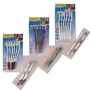  6 Piece Toothbrush Set 3 Assorted Design Case Pack 72 