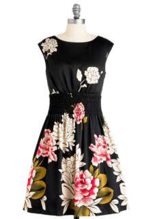 All About Elegance Dress   Mid length, Red, Green, White, Floral, A 