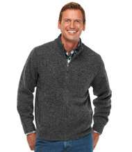 Ragg Wool Sweater, Full Zip