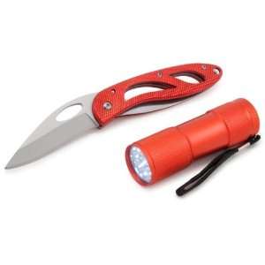   17051 2 Piece Mini Flashlight and Pocket Knife Set
