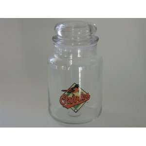   ORIOLES 25 oz. Team Logo Glass CANDY JAR with Lid