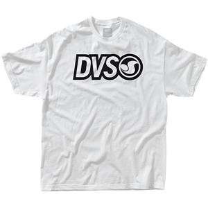  DVS Core Logo T Shirt   X Large/White/Black Automotive