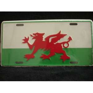  Car Licence Plate  Welsh Flag 