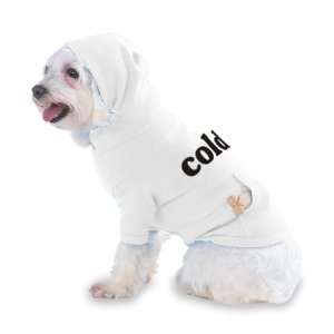  cold Hooded T Shirt for Dog or Cat X Small (XS) White Pet 