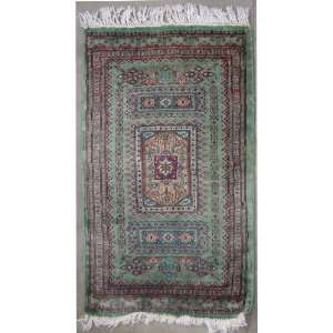  20 x 33 Caucasian Area Rug with Wool Pile    a 2x3 Small Rug 