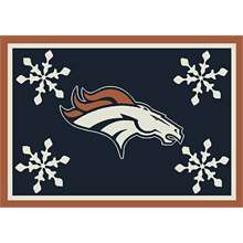   Denver Broncos Holiday 3 Ft. 10 In. x 5 Ft. 4 In. Rug   