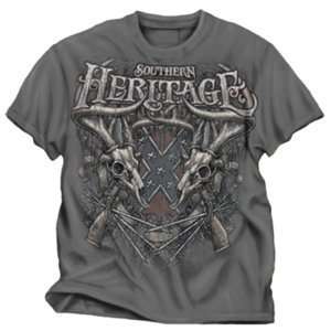    Buck Wear Southern Heritage T shirt Charcoal 2x