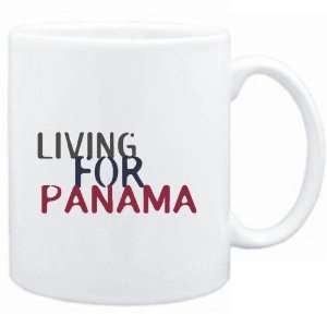  Mug White  living for Panama  Drinks